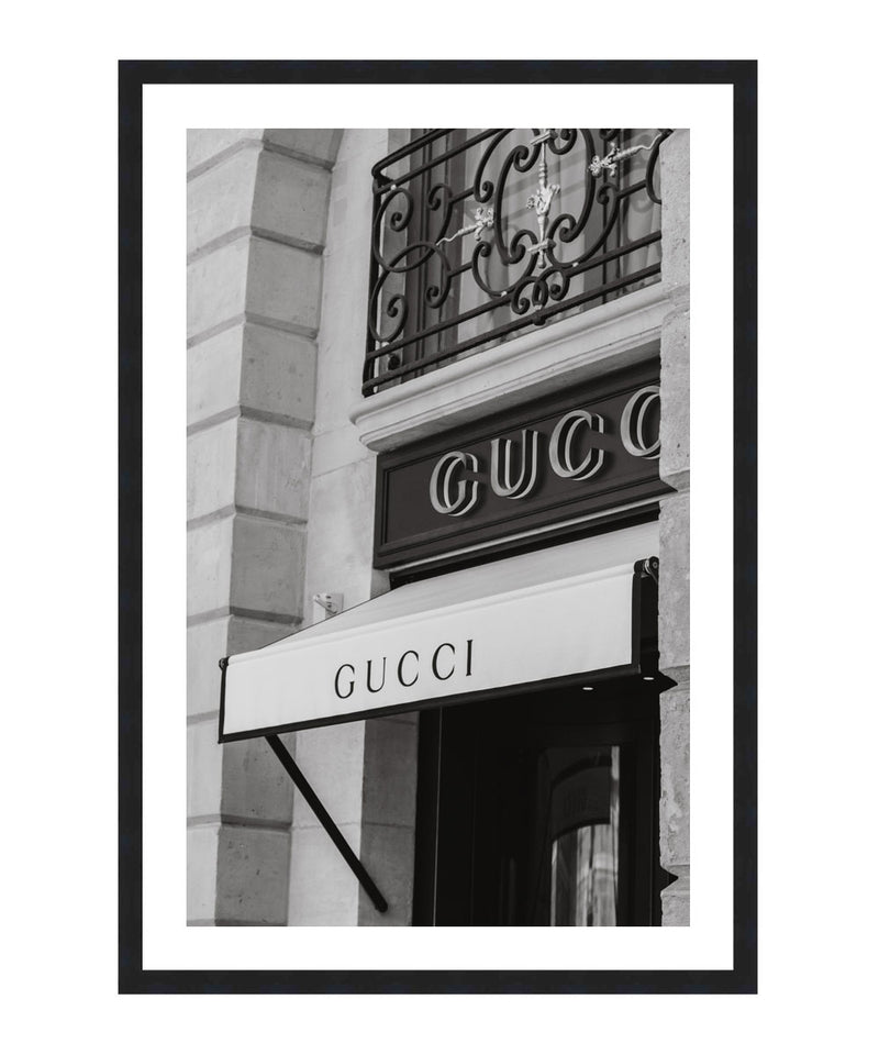 Gucci Store Fashion Poster  Designer Gucci Photograph Wall Art